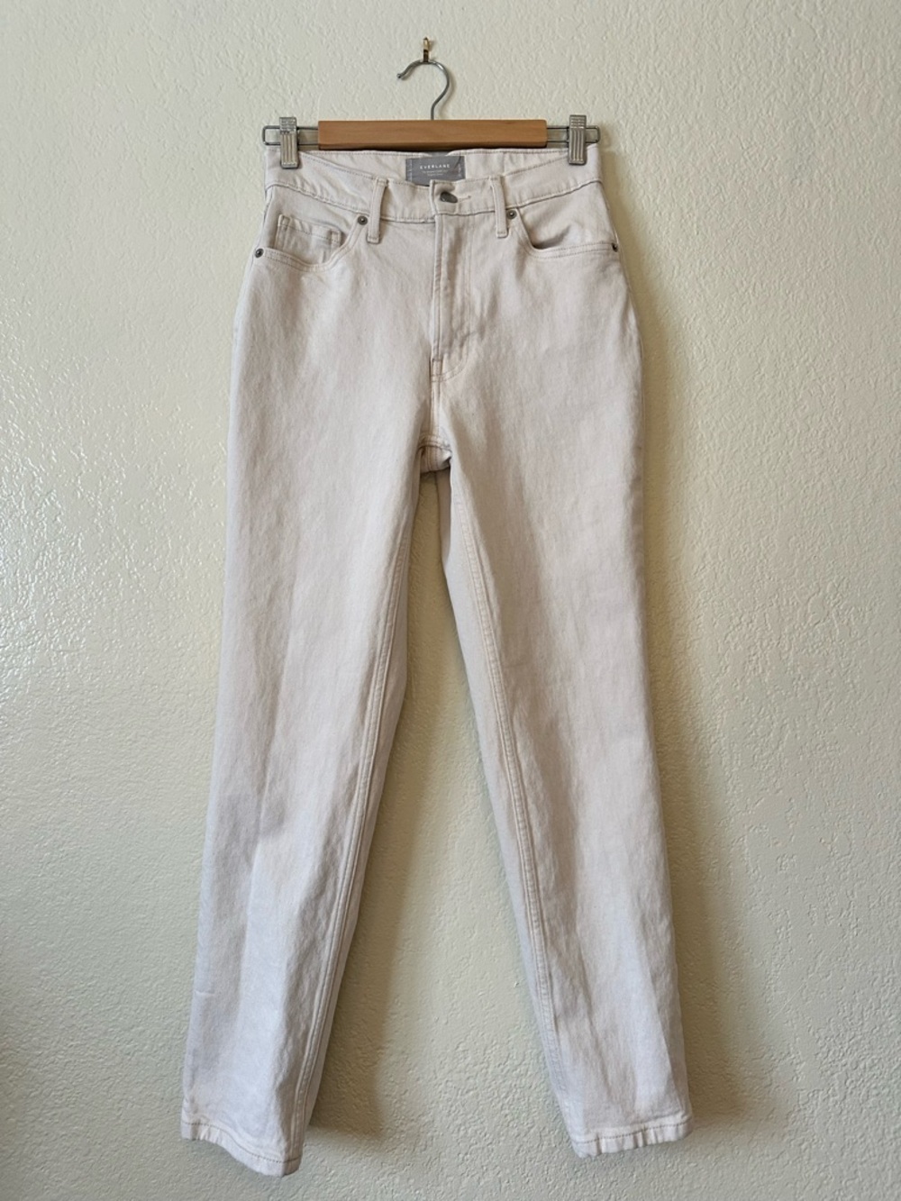 Everlane The Original Cheeky Jean Cream Off-White Size 25